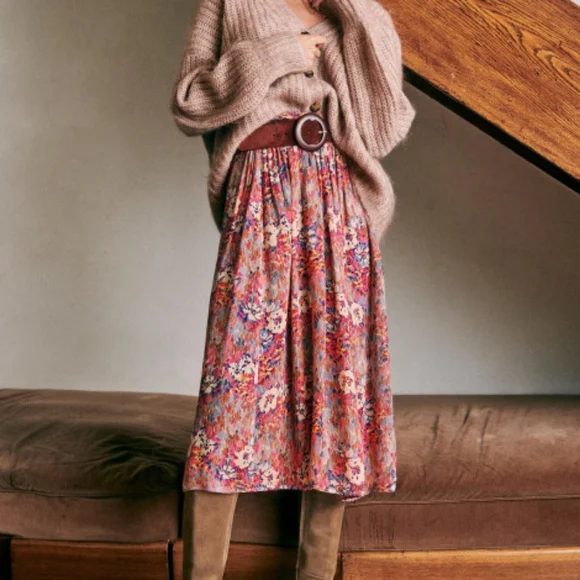 Sezane | Maria Skirt, fireworks print, FR42 - Picture 2 of 3